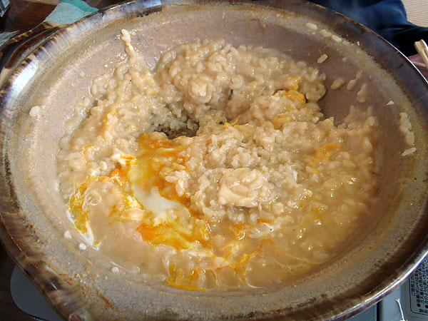 あんこう鍋の雑炊